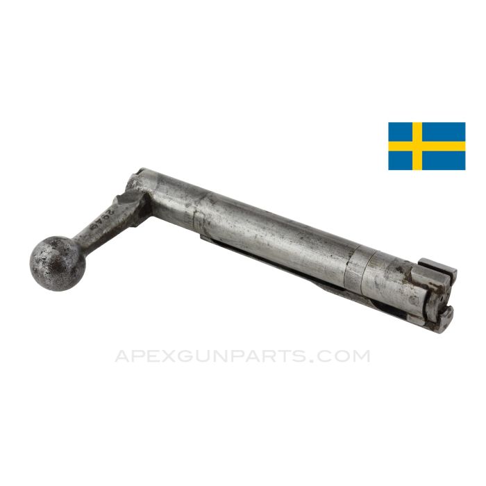 Swedish M96 Mauser Bolt Body, w/ Extractor, 6.5x55, *Good*