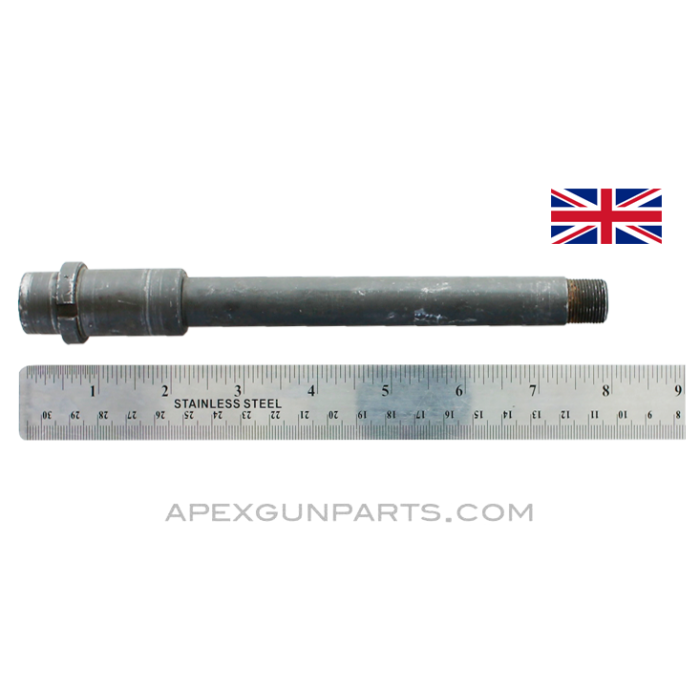 STEN MK 2 Barrel, 7.75", No Parts Fitted, 5/8-24 Threaded Muzzle, 9X19, Blued, *Good* 