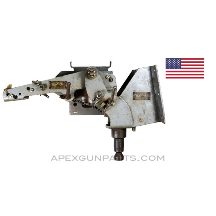 US NAVY .50 Cal. Browning Cradle, w/Mounting Bracket for Armour Plate, *Good* 