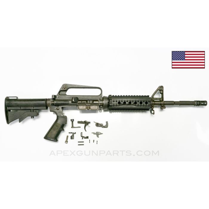 Colt Model 720 XM4 Carbine Parts Set, 14.5" Barrel, Carbine 2-Position Stock, Polymer Picatinny Rail Handguards,  F/A 1/7, 5.56X45 NATO *Good*