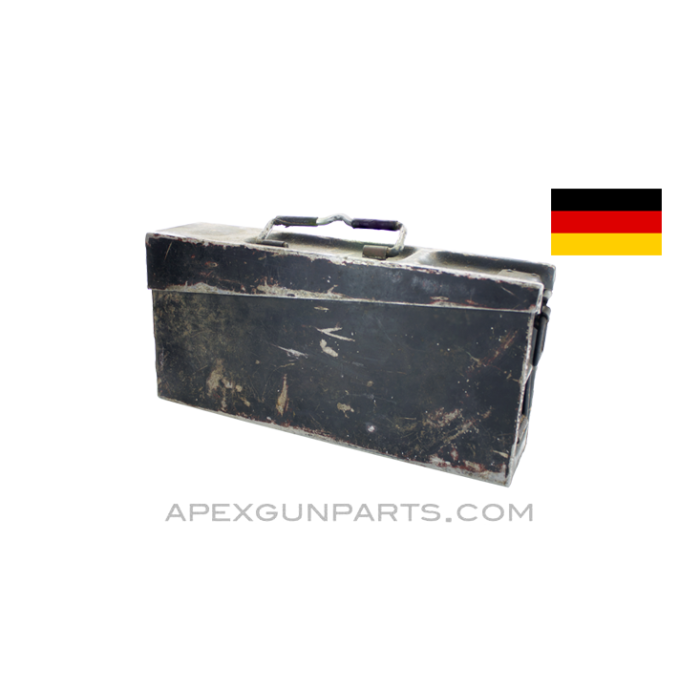 German MG Ammo Can, WWII, Lightweight Aluminum, *Fair* 
