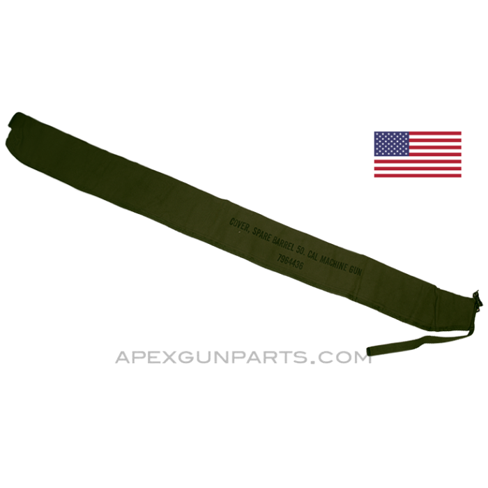 .50 Cal. Spare Barrel Cover, 54", Green Canvas, D7964436 *NOS*