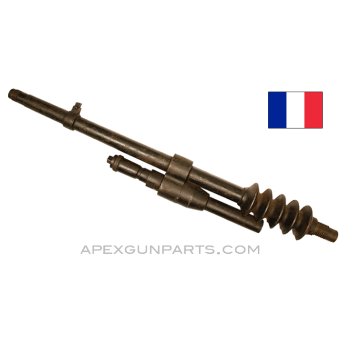 Hotchkiss M1914 Barrel, 31.25" Long with Gas Piston Assembly, French, 8mm Lebel, *Fair* 