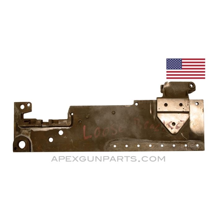 Browning 1919 Left Hand Side Plate (LHSP), 7.62 NATO, with Rear Sight Base *Good* 