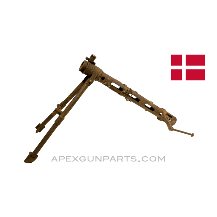 Madsen 46 Barrel Shroud with Bipod and Carry Handle, Dented, *Fair* 