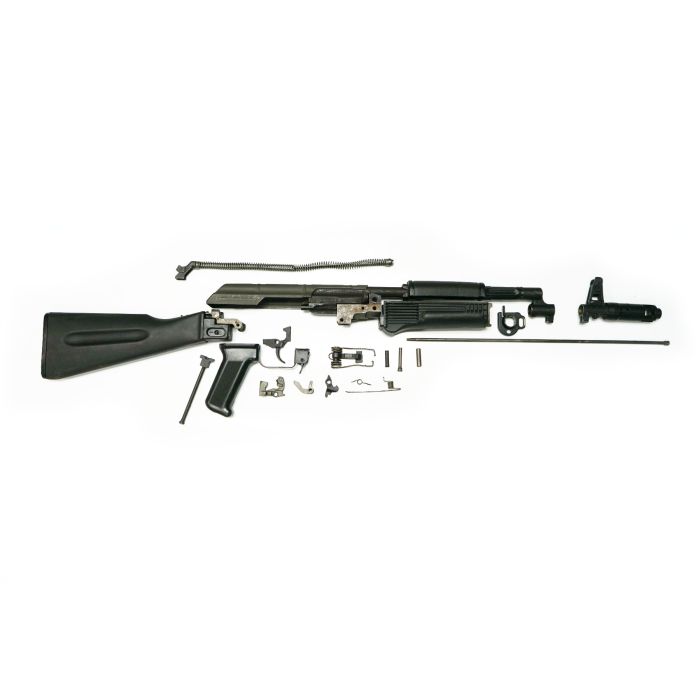 Bulgarian AK-74 Parts Kit, Black Polymer Stock Set, No Rear Sight Block, 5.45x39 *Good* ONE-OFF