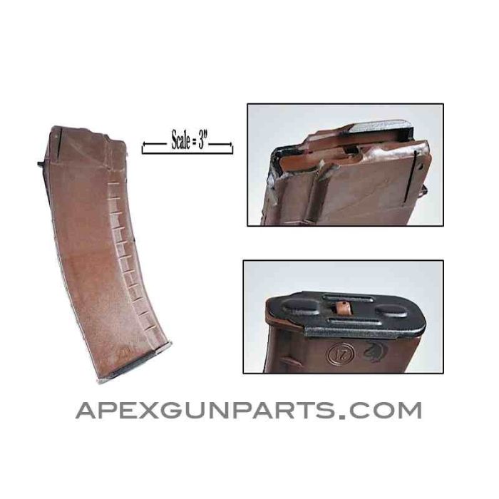 Bulgarian AK74 30rd Magazine, Polymer, Red, 5.45x39