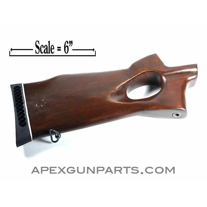 AK/MAK90 Buttstock W/Thumbhole & Recoil Pad, Brown, NOS