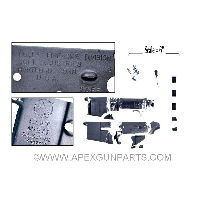 Colt M16A1 Marked Crushed Demilled Receiver