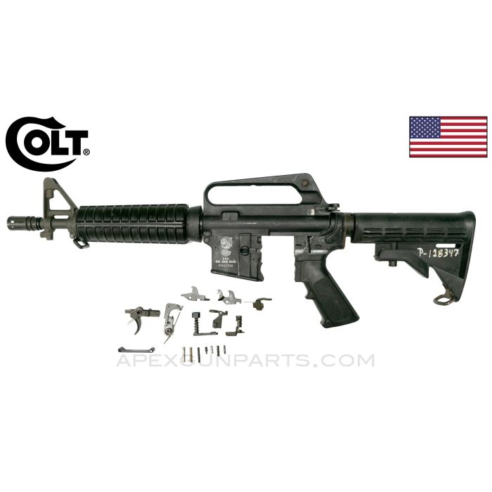 Colt RO639 9mm SMG Parts Kit, 10.5" Barrel, 3rd Burst, 3-Position Buttstock *Very Good* 