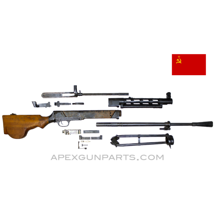 DP-28 Parts Kit w/24" Barrel & Torch Cut Receiver, Soviet, 7.62x54R *Good* 