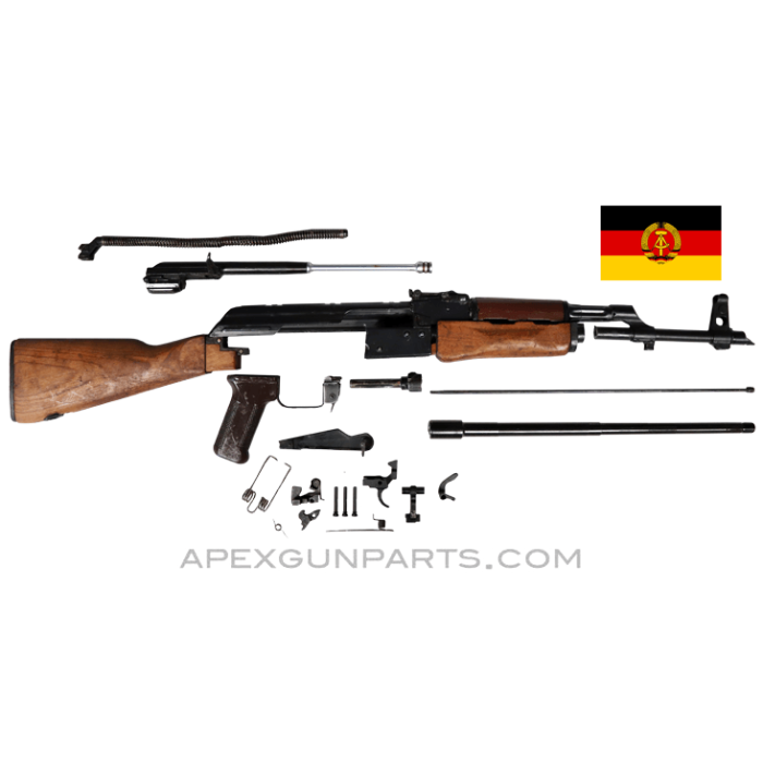 East German AK-47 MPi-KM Parts Kit, Wood Stock, Sanitized, 7.62x39, *Excellent*