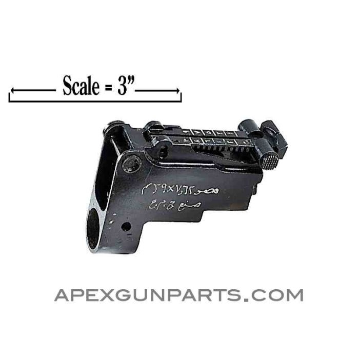 Egyptian AKM Rear Sight Block Assembly, W/Arabic Markings