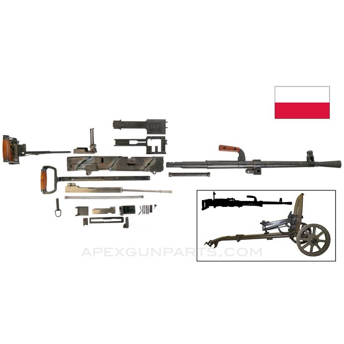 Goryunov SG-43 Parts Kit w/Carriage Mount, Cut Receiver w/Drilled Demil Barrel, 7.62X54R *Very Good* 