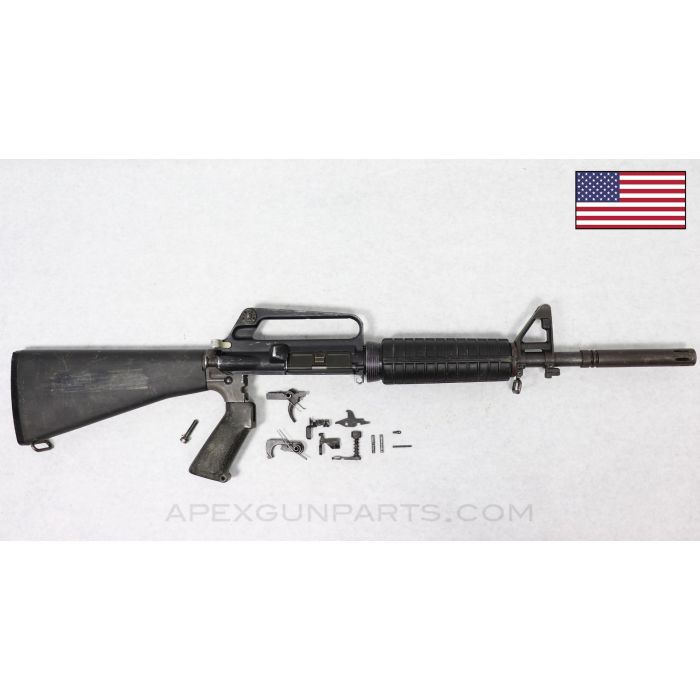 Olympic Arms CAR-AR F/A Parts Kit, 11.5" SS Heavy Barrel, A1 Upper Receiver, Edgewater Buffer, 5.5" Moderator Style Flash Hider, 1/9 Twist 5.56 *Good* 