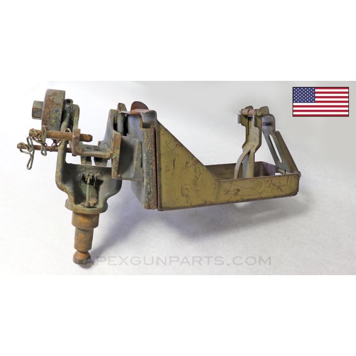 MG Cradle Mount Assembly, M23, w/Equilibrator for M2HB .50cal Ammo Can Tray *Good* 