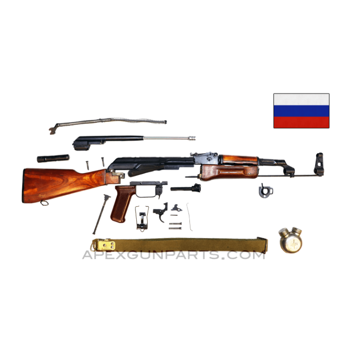 Russian Izhevsk AKM Parts Set, Laminated Stock, 7.62X39, No Trunnion, *Excellent* 