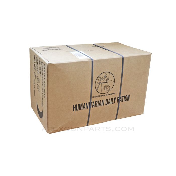 Humanitarian Daily Rations (HDR/MRE), 10 Days Supply of Food for $35 / 1 Case, Mix of Menu's per Case