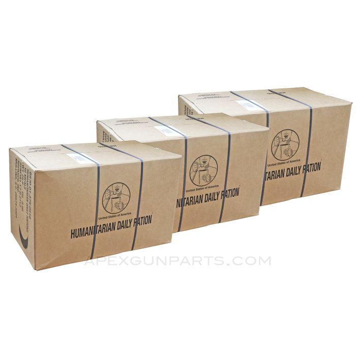 Humanitarian Daily Rations (HDR/MRE), 1 Months Supply of Food for $100 / 3 Cases, Mix of Menu's per Case