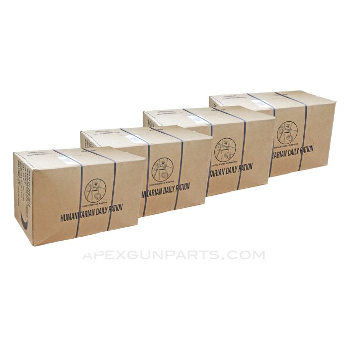 SPECIAL! Humanitarian Daily Rations (HDR/MRE), 40 Days of Food for $100 / 4 Cases, Mix of Menu's per Case