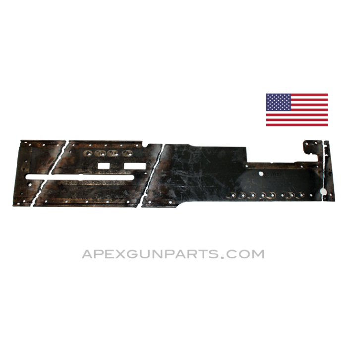 Browning M2 .50 Cal. Right Hand Side Plate (RHSP), Torch Cut Demilled, Kelsey-Hayes Wheel Co., Sold *As Is* 