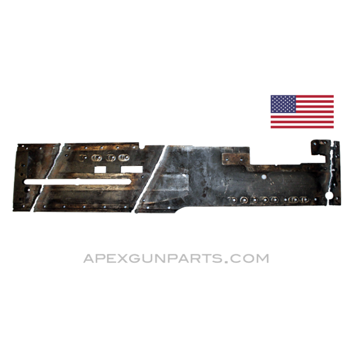 Browning M2 .50 Cal. Right Hand Side Plate (RHSP), Torch Cut Demilled, Colt's Patent Fire Arms, Sold *As Is* 