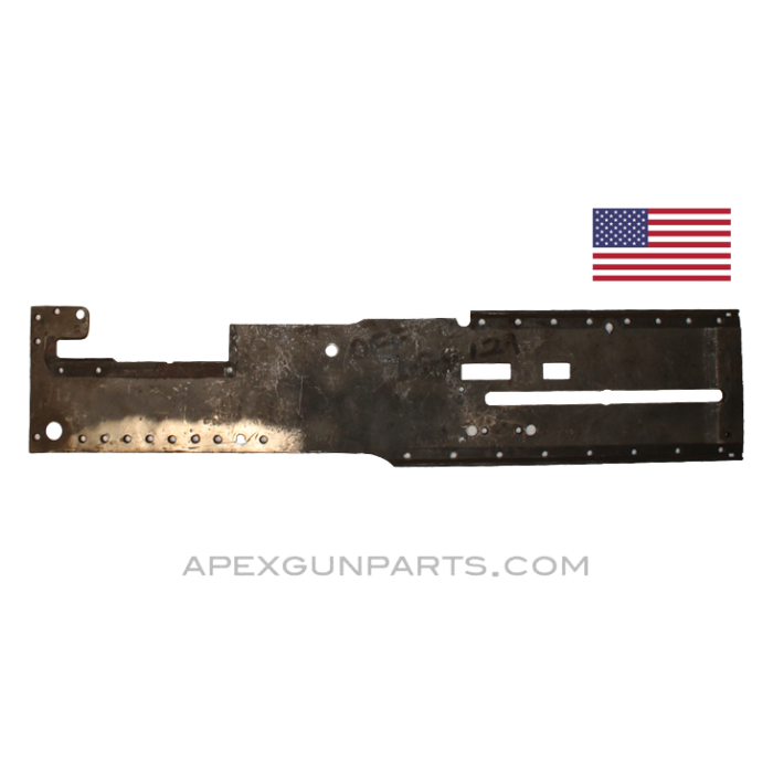 Browning M3 .50 Cal. Left Hand Side Plate, Stripped, *Good* 