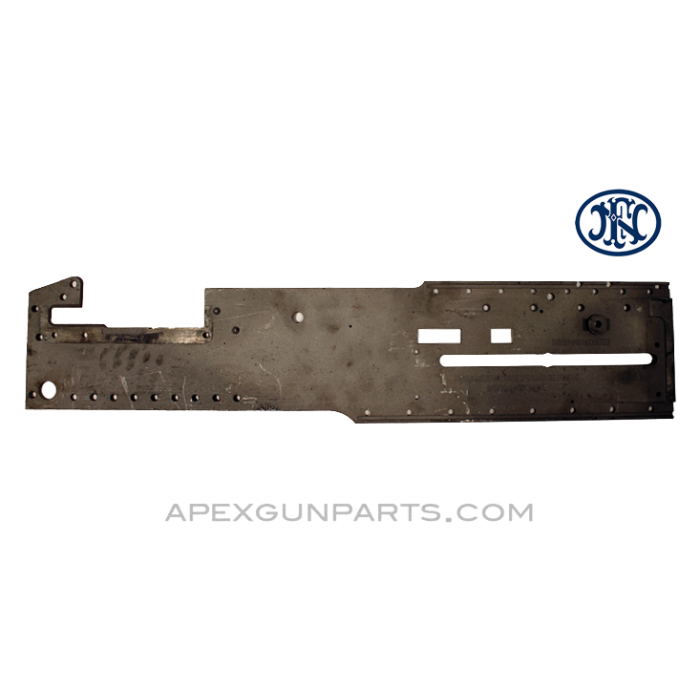 Browning M2 .50 Cal. Left Hand Side Plate, Stripped, Bead Blasted, FN Belgium, *Very Good* 