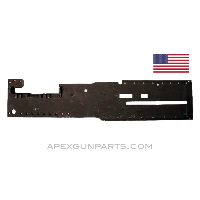 Browning M3 .50 Cal. Left Hand Side Plate, With LH Breech Lock Depressor, *Very Good* 