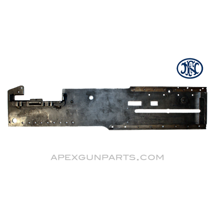 Browning M2 .50 Cal. Left Hand Side Plate, w/Pawl Bracket & Pin, FN Belgium, *Good* 