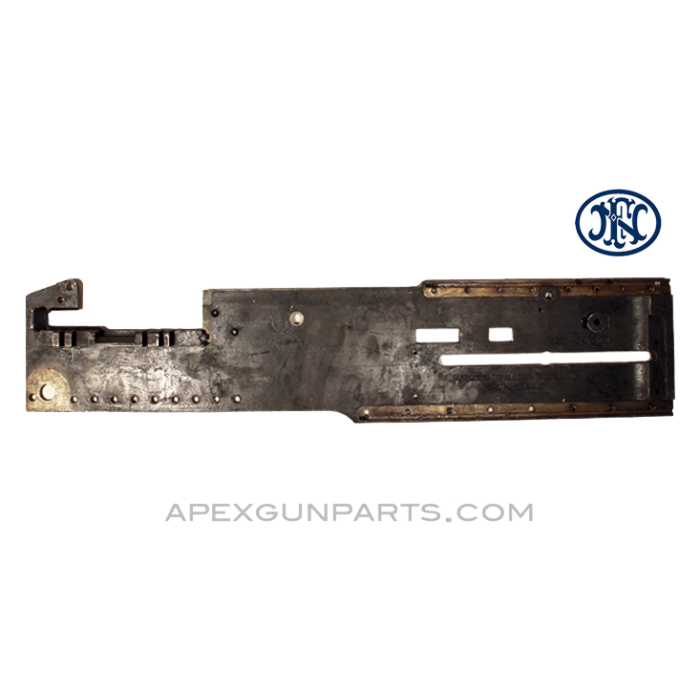 Browning M2 .50 Cal. Project Left Hand Side Plate (LHSP), With Chipped Pawl Bracket, FN Belgium *Good*