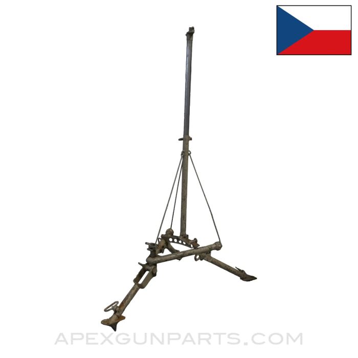 ZB-37 Field Tripod with A/A Extension Attachment, Tan Painted *Good* 