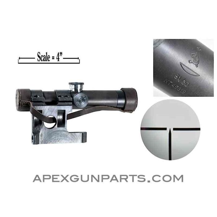 PU Scope W/Steel Bracket, M91/30, RUSSIAN