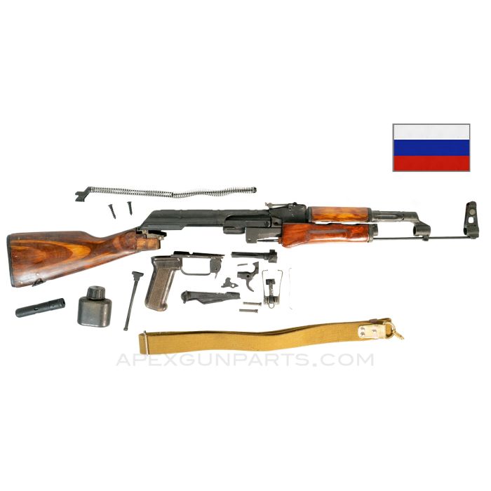 Russian Izhevsk Late AKM Parts Kit, Virgin Romanian Trunnion, 7.62x39 *Excellent* ONE-OFF