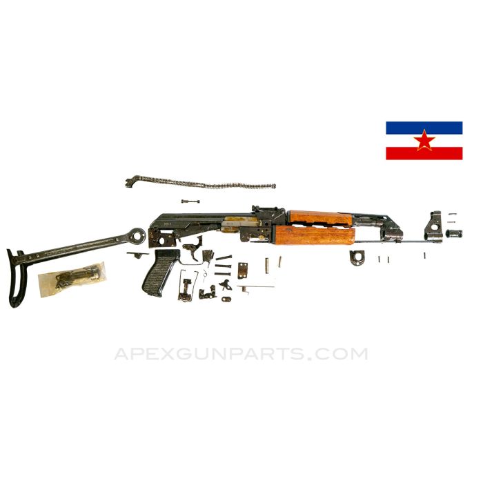 Yugoslavian M70AB1 Under Folder Parts Set, Flat Trunnion, Matching, 7.62X39 *Excellent* ONE-OFF