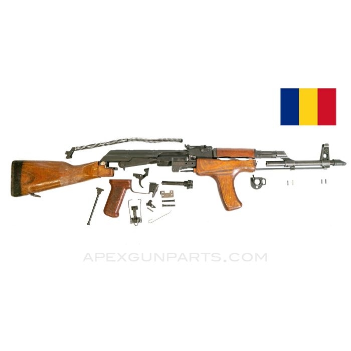 Romanian M63 AKM / AK-47 Parts Kit, Wood Stock Set, 7.62x39 *Very Good* ONE-OFF