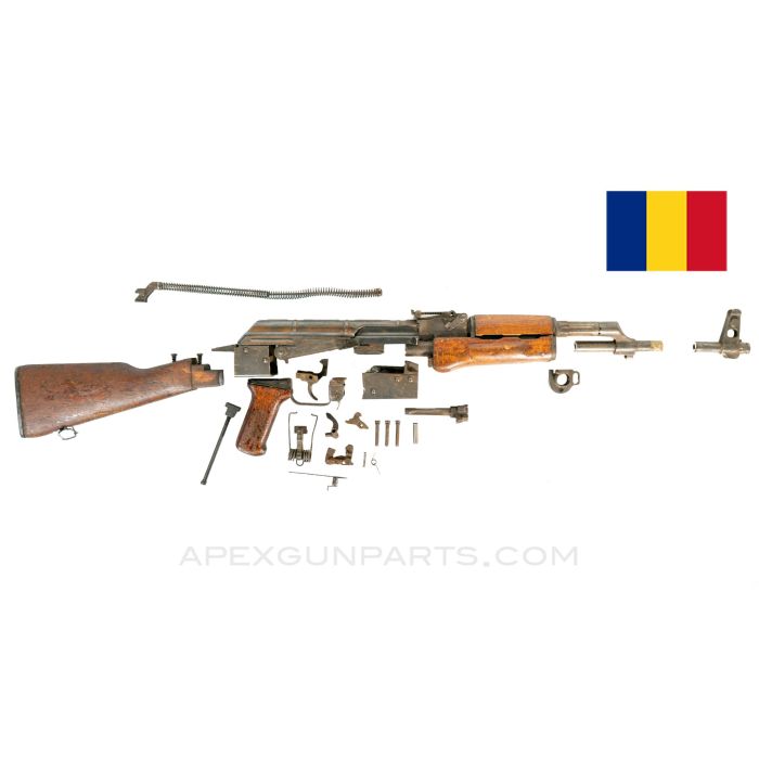 Romanian M63 AKM Parts Kit, 1964 dated, Matching+, 7.62x39 *Good - Rusty* ONE-OFF