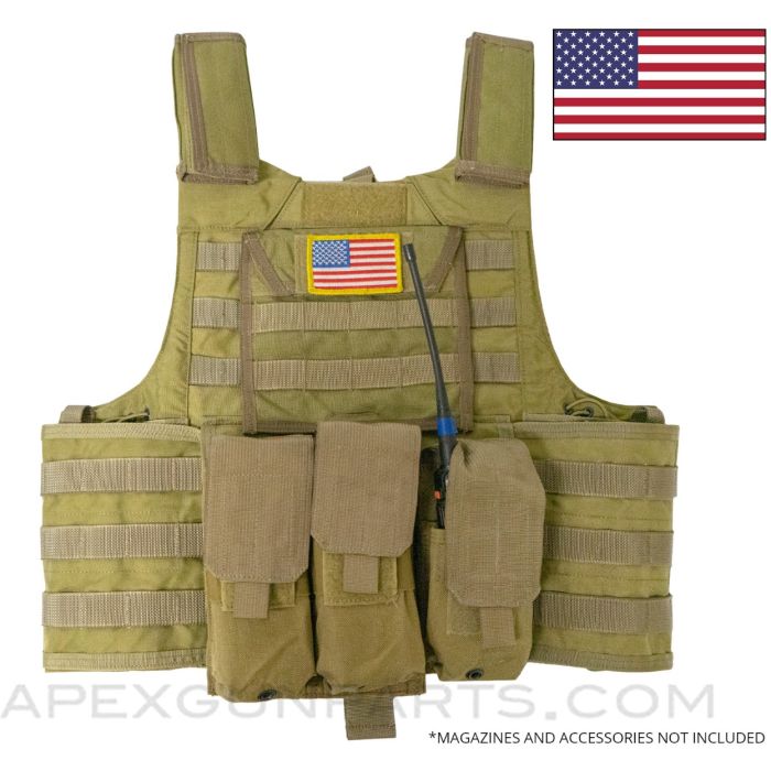BAE/SDS CIRAS Plate Carrier Set Bundle, Coyote - Large *Very Good*