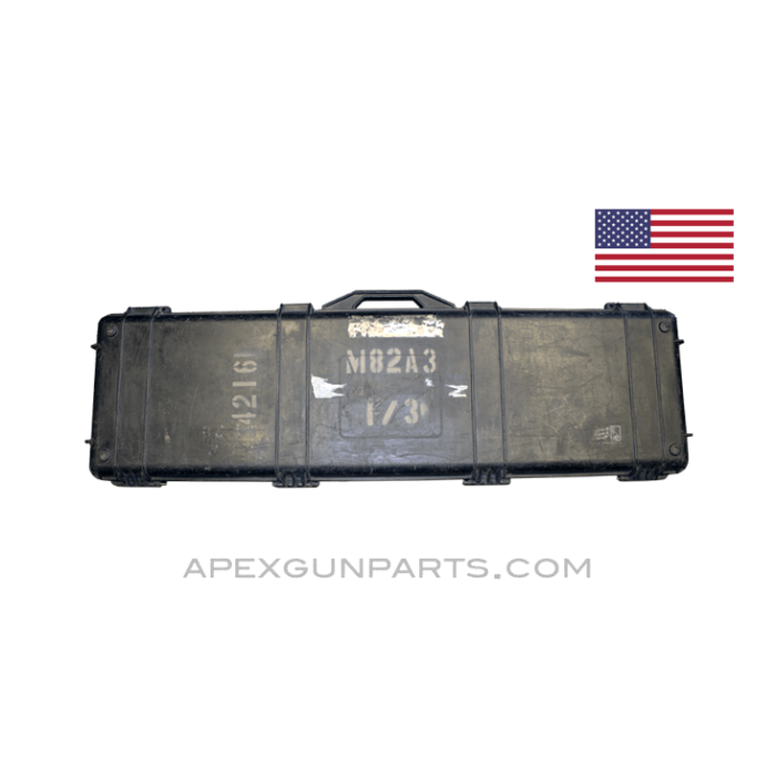 Pelican Travel Vault, For M82A3 .50 BMG, Black, *Good* 