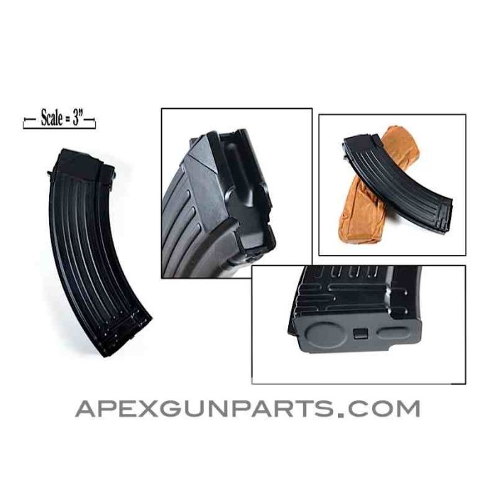 AK 30rd Magazine, Steel, 7.62X39, Polish, NEW