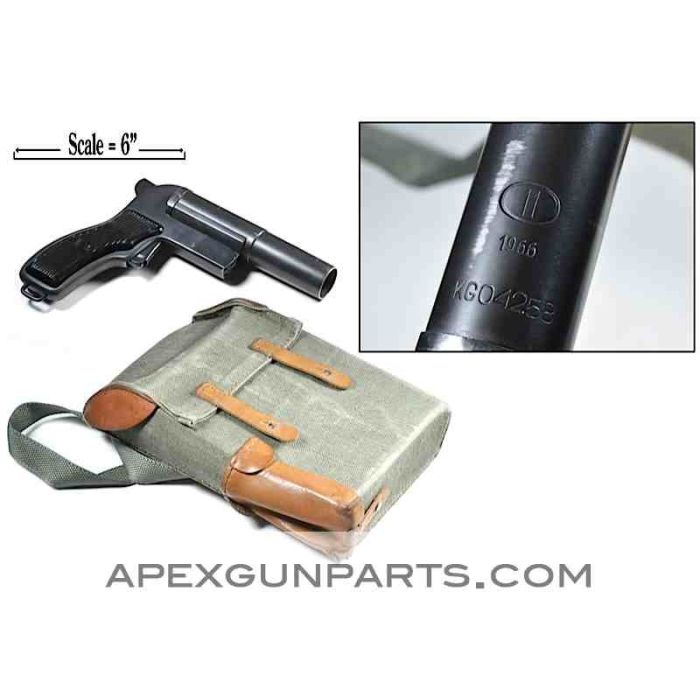 Polish Flare Gun, Soviet Era, 26.5mm, Steel W/Case *Good*