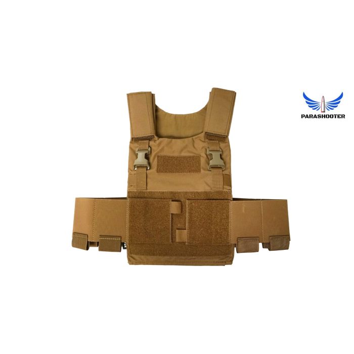 APEX “Kaffarov” Slick Plate Carrier Set, Coyote, *NEW* by Parashooter Gear