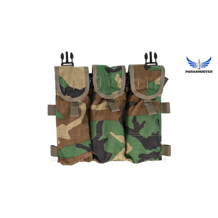 "VOLK" AK-47 / AK-74 Chest Rig, Woodland Camo *New* by Parashooter Gear