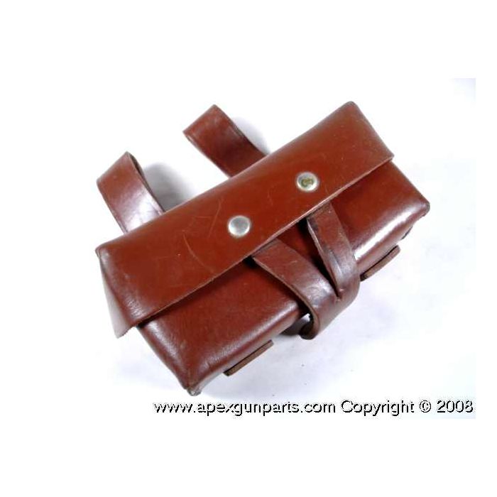 SKS Ammunition Pouch, Single Pocket, Leather, Romanian