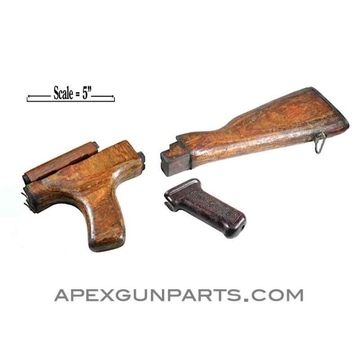 Romanian AK47/AKM Wood Stock Set W/Pistol Grip *Good*