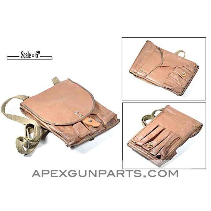 Czech Flare Gun Case W/Shoulder Strap, Brown