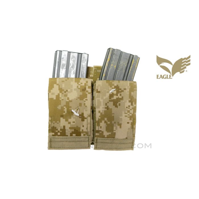 Eagle Industries A0R1 Double M4 Magazine Pouch, MOLLE Attachments, No Inserts, *Very Good*