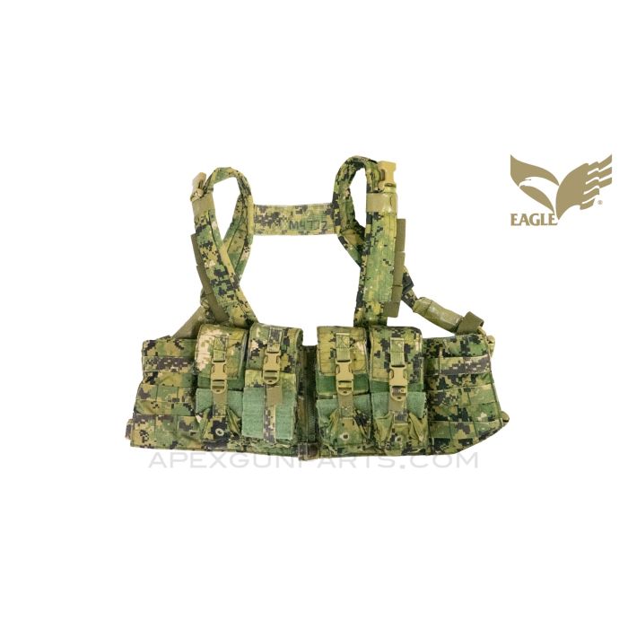 Eagle Industries Split Chest Rig, V.2 MPCR Vest 5A2, AOR2 Camo, Missing Back Strap, *Good* ONE-OFF