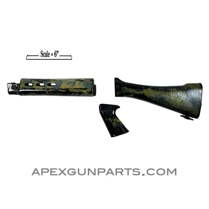 South African FAL Handguard, Grip & Butt Stock Set, Stripped