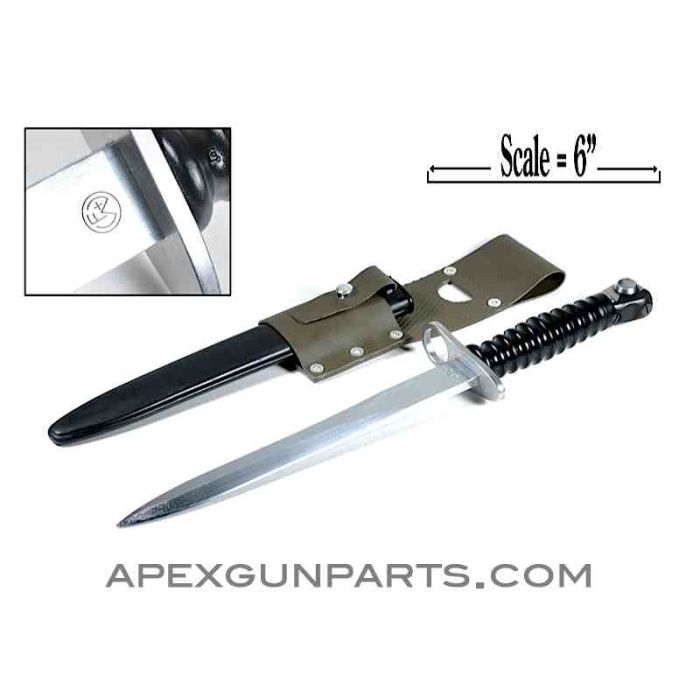 Swiss SIG Stgw57 Bayonet W/Scabbard & Frog, *Good*